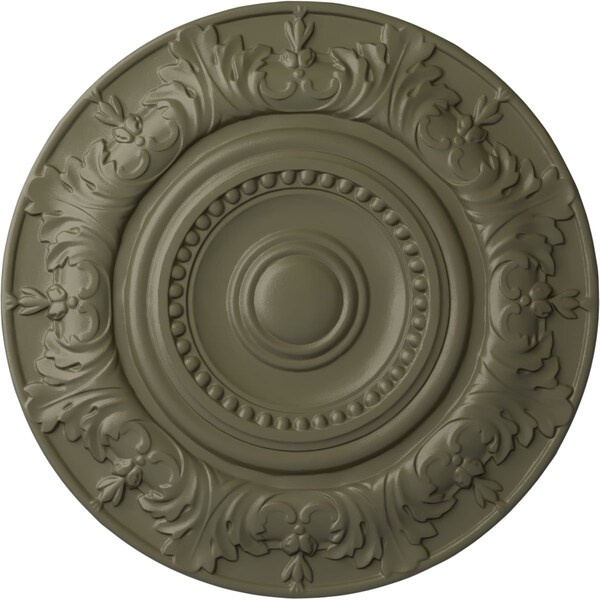 Ekena Millwork Biddix Ceiling Medallion (Fits Canopies up to 7 1/2"), 20 7/8"OD x 1 1/4"P, Spartan Stone CM20BXSSF - main